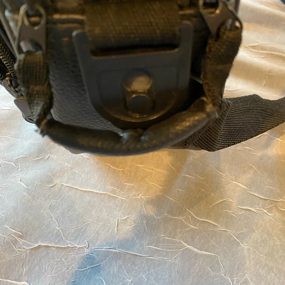 View Black Leather PaddedCamera Bag with Durable Construction and Compact Design